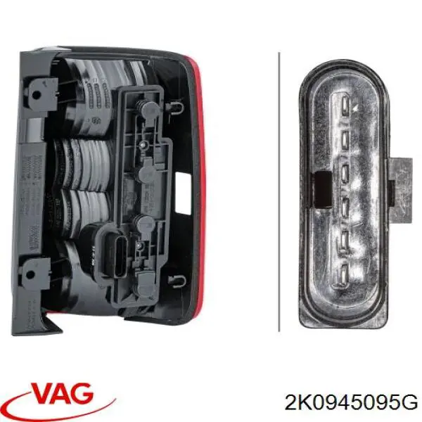 Ліхтар задній лівий VAG 2K0945095G ціна, від 27.24 USD