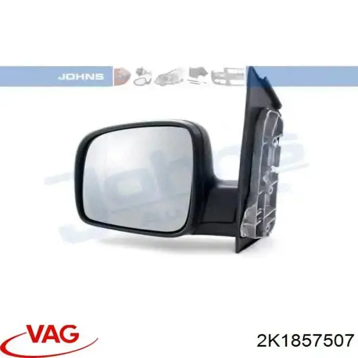 2K1857507 VAG Корпус дзеркала заднього виду, лівого