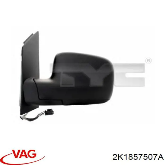 Ліве бічне дзеркало VAG 2K1857507A ціна, від 62.60 USD