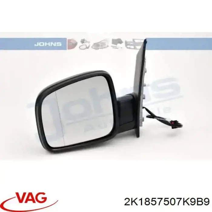 Ліве бічне дзеркало VAG 2K1857507K9B9 ціна, від 76.20 USD