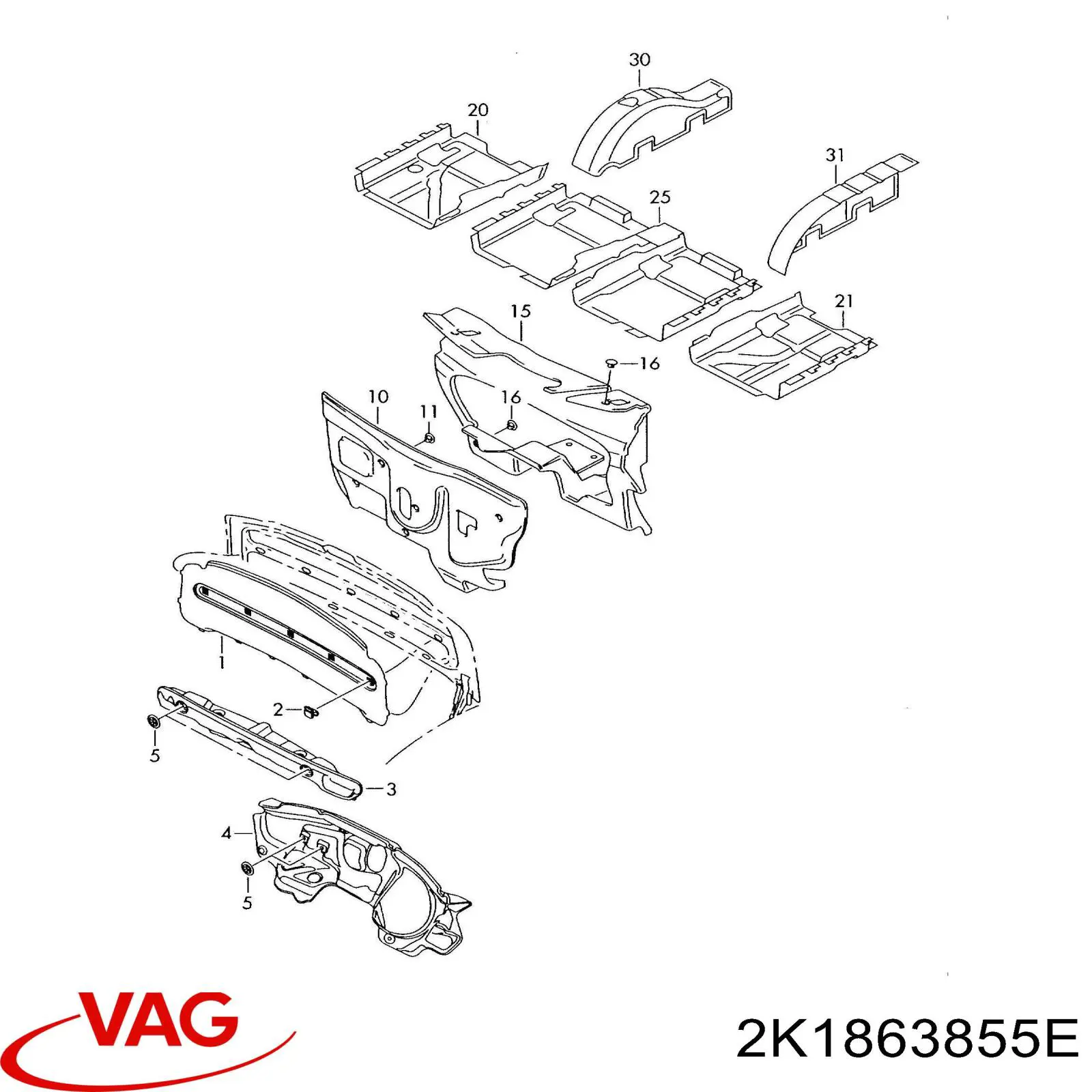 2K1863855E VAG 