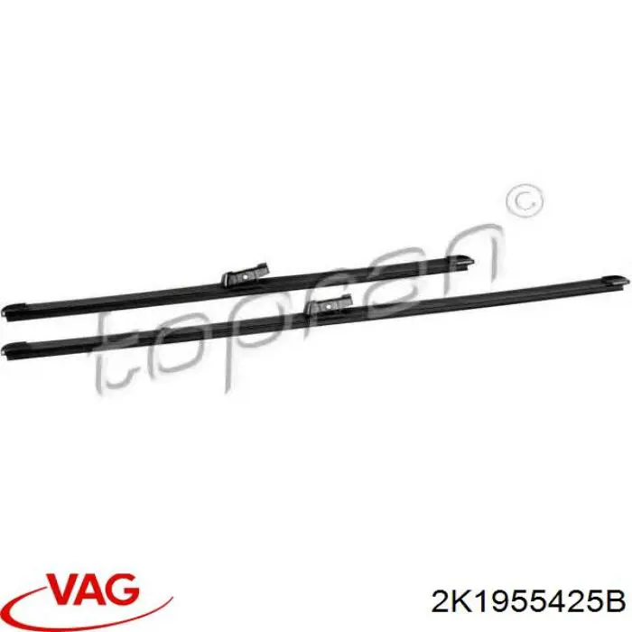 Купити 2K1955425B VAG Щітка-двірник лобового скла, водійська