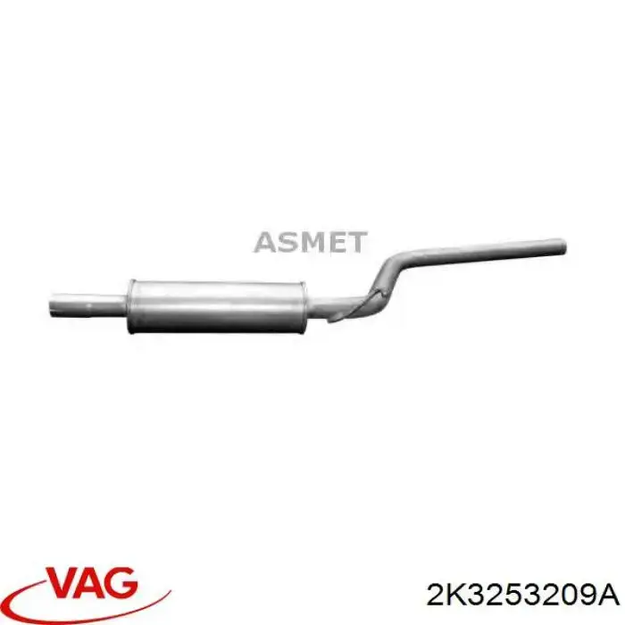 Глушник VAG 2K3253209A ціна, від 83.93 USD