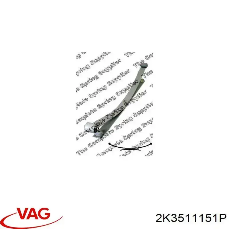 Купити 2K3511151P VAG Ресори задні (пружини задньої підвіски)