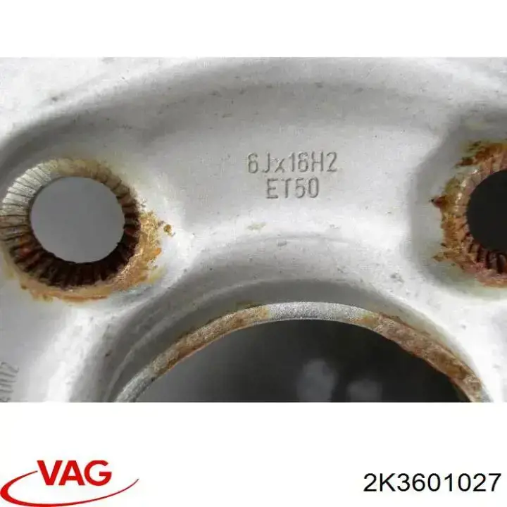 Купити 2K3601027 VAG Диск колесний
