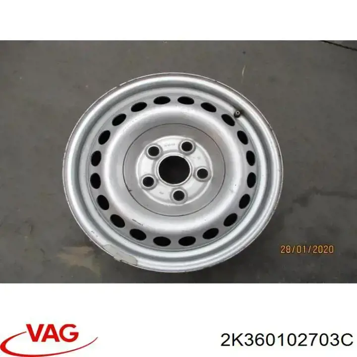 Купити 8P060102703C VAG Диск колесний