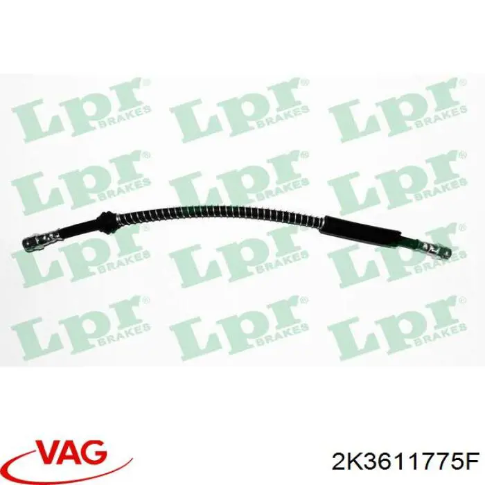 Шланг гальмівний задній VAG 2K3611775F ціна, від 12.16 USD