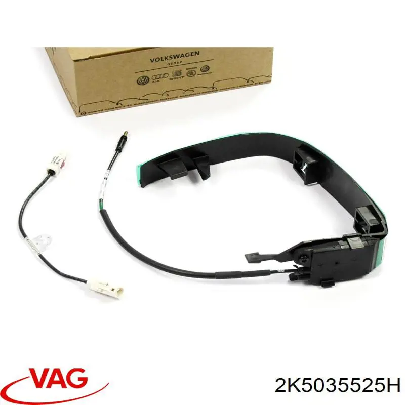 2K5035525H VAG Дзеркало заднього виду, ліве