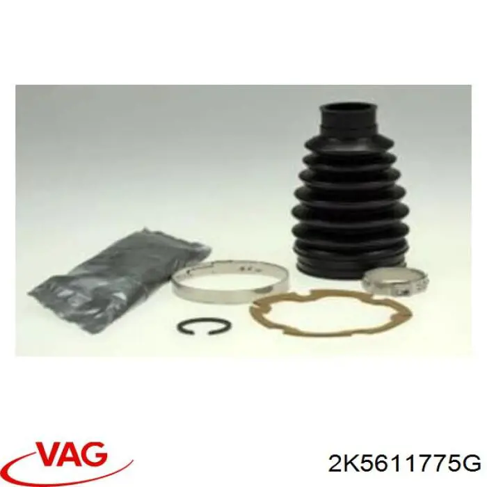 Гнучка гальмівна трубка задня VAG 2K5611775G