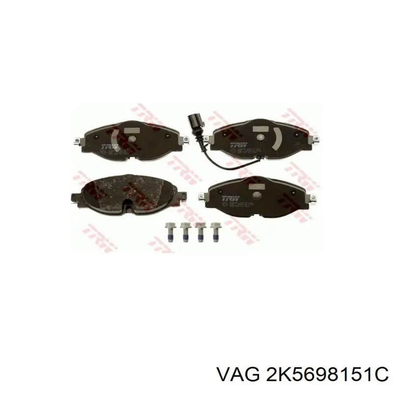 Гальмівні колодки VAG 2K5698151C ціна, від 32.18 USD