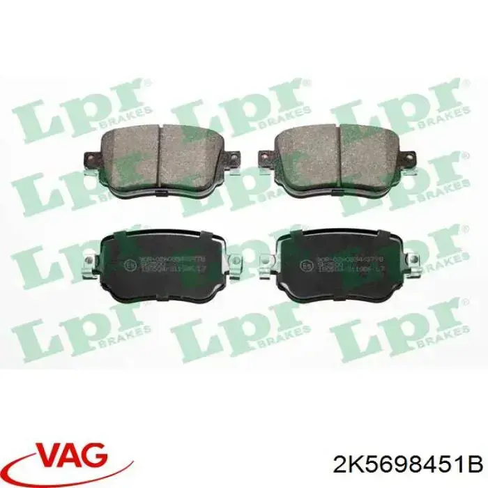 Задні гальмівні колодки 2K5698451B VAG