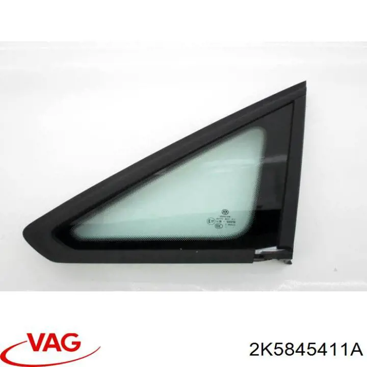 2K5845411A VAG Скло-кватирка дверей, передніх, лівих