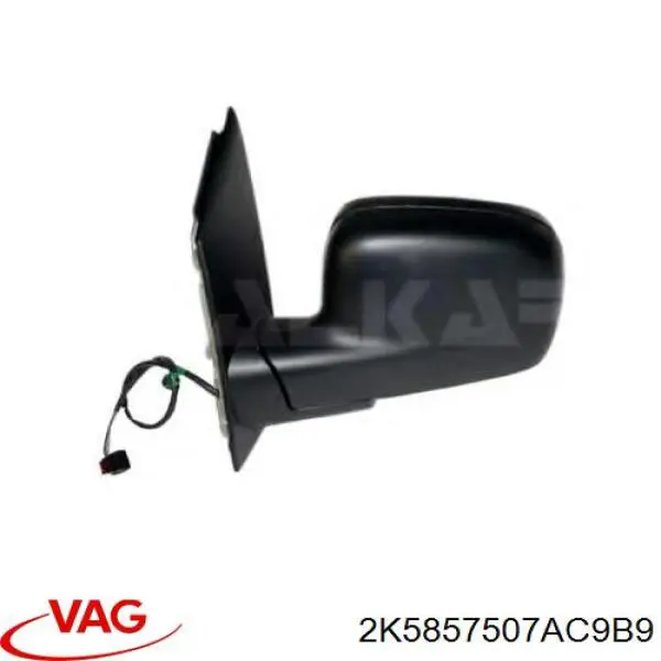 Ліве бічне дзеркало VAG 2K5857507AC9B9 ціна, від 61.26 USD
