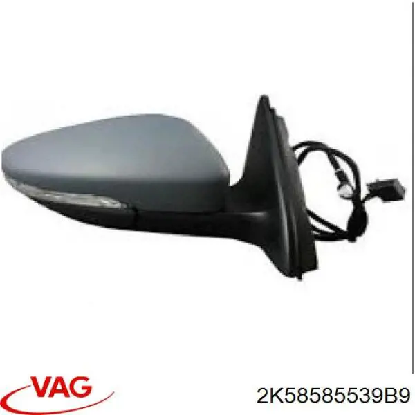 Ліве бічне дзеркало VAG 2K58585539B9 ціна, від 58.26 USD