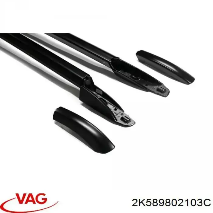 Рейлінг даху, комплект VAG 2K589802103C ціна, від 746.56 USD