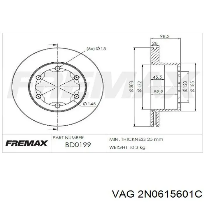174451 Febi Дискові гальма