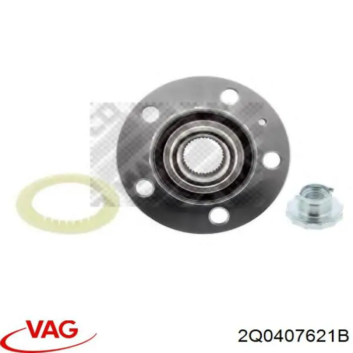 Маточина колеса передня VAG 2Q0407621B ціна, від 15.45 USD