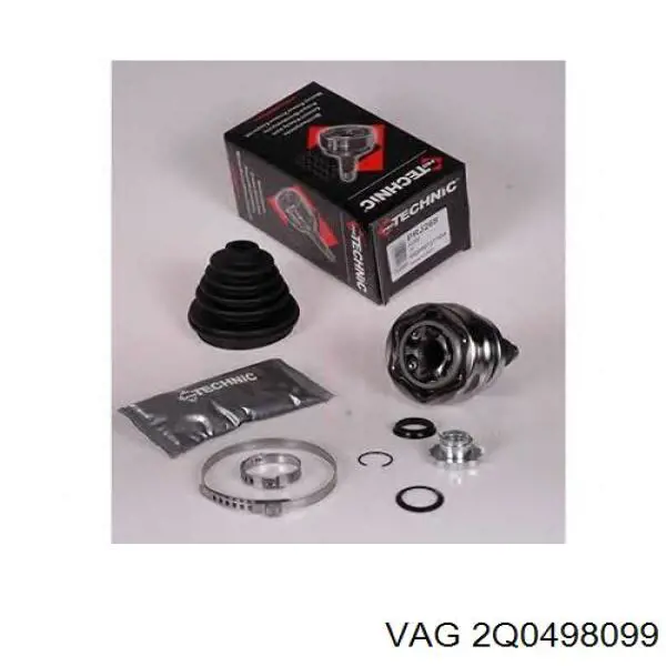 Купити 2Q0498099 VAG Шарнір приводу зовнішній