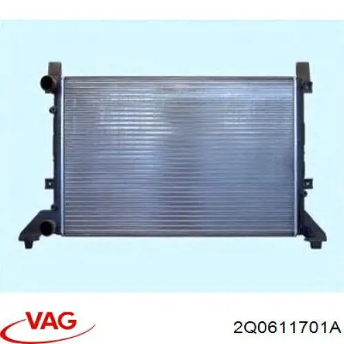 Гальмівні шланги передні 2Q0611701A VAG