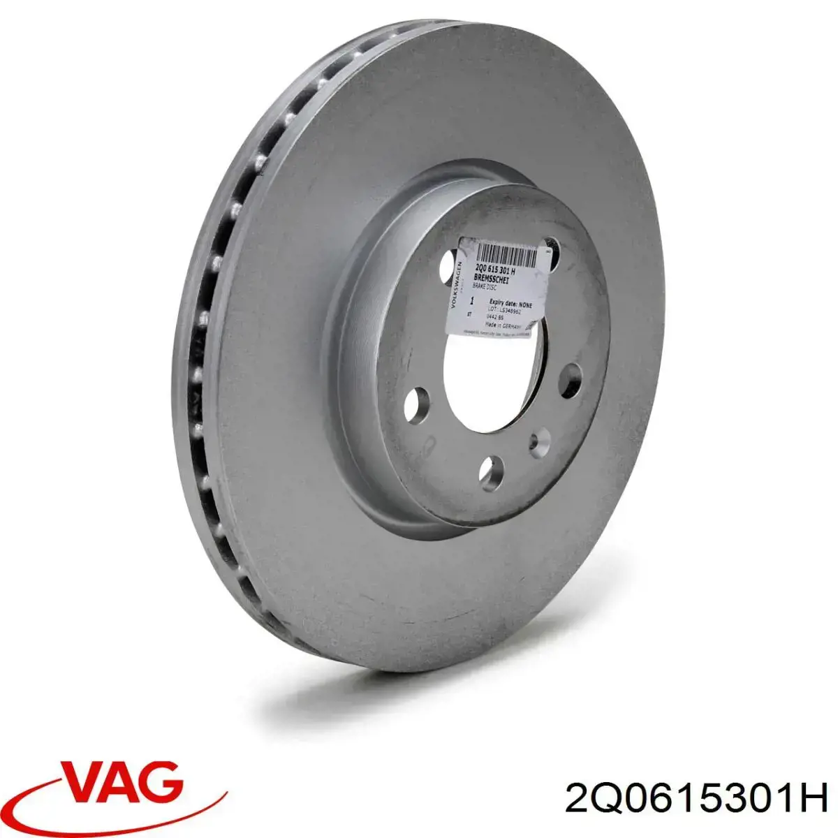Диск гальмівний передній VAG 2Q0615301H