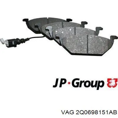 Гальмівні колодки VAG 2Q0698151AB ціна, від 24.33 USD