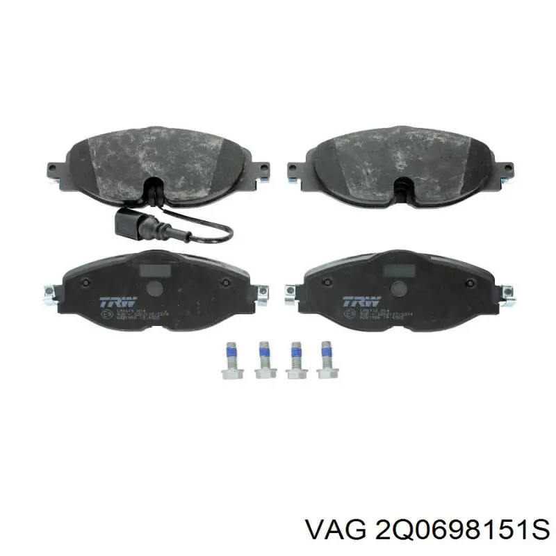 Гальмівні колодки VAG 2Q0698151S ціна, від 28.86 USD
