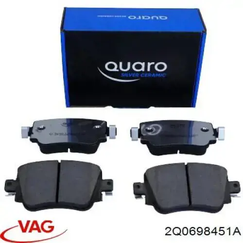 Купити 2Q0698451A VAG Задні колодки