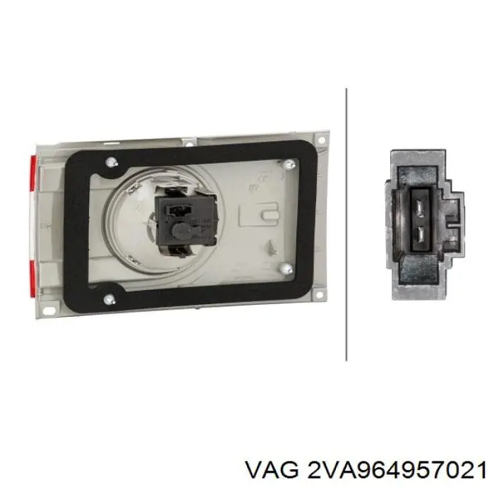 Ліхтар задній правий, зовнішній VAG 2VA964957021 ціна, від 132.24 USD