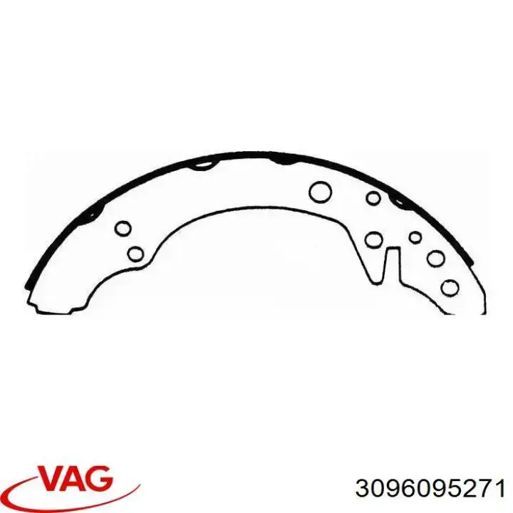 Колодки гальмові задні, барабанні VAG 3096095271 ціна, від 19.00 USD