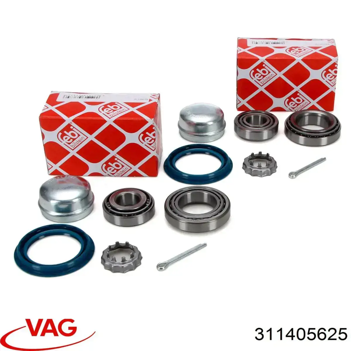 Підшипник маточини задньої, зовнішній 311405625 VAG