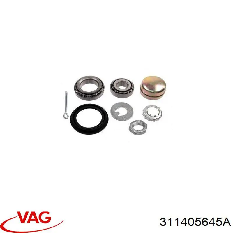 Підшипник маточини задньої, зовнішній 311405645A VAG