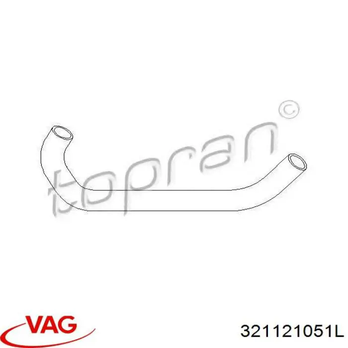 Купити 053317 Gates Шланг/патрубок радіатора охолодження, нижній