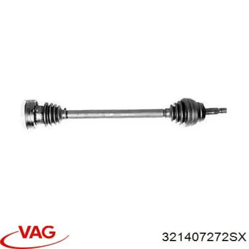 Піввісь передня, права VAG 321407272SX ціна, від  