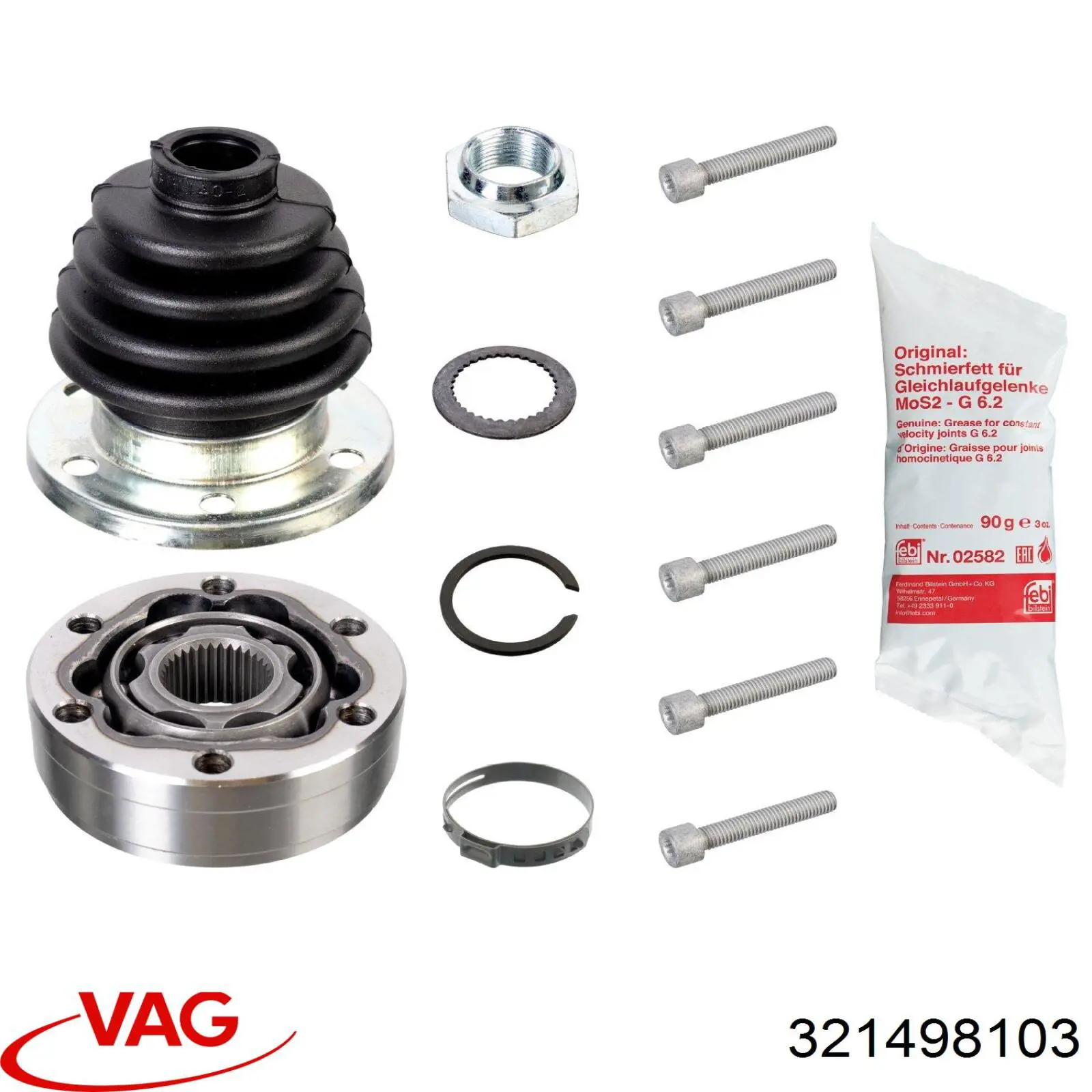 Купити 321498103 VAG Граната внутрішня ліва