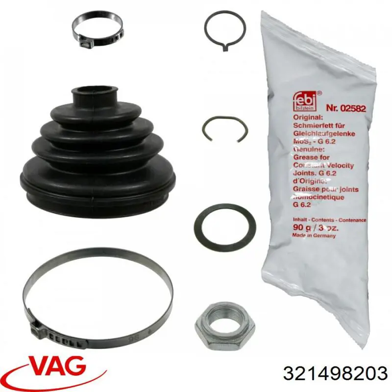 Купити 321498203 VAG Пильник шарніра приводу