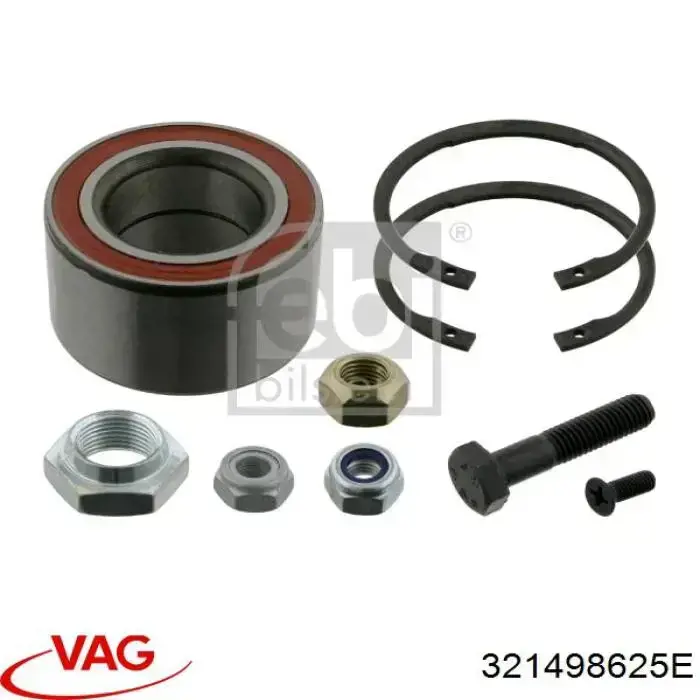 Купити 321498625E VAG Підшипник маточини передньої/задньої