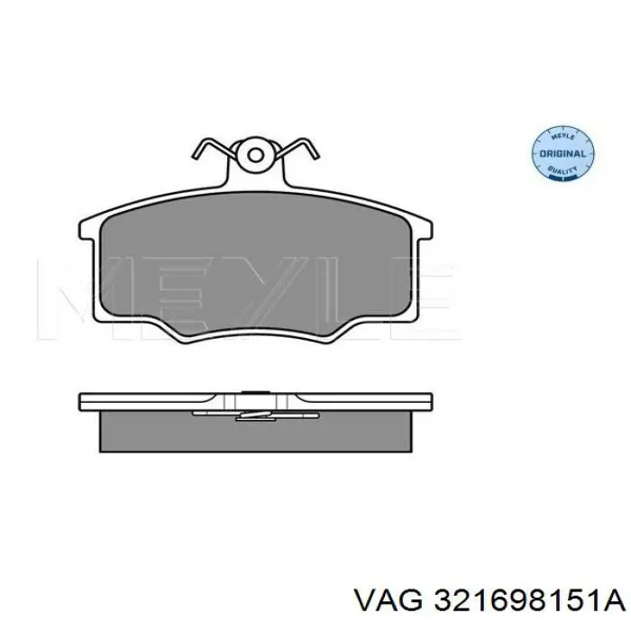 Гальмівні колодки VAG 321698151A ціна, від 15.43 USD
