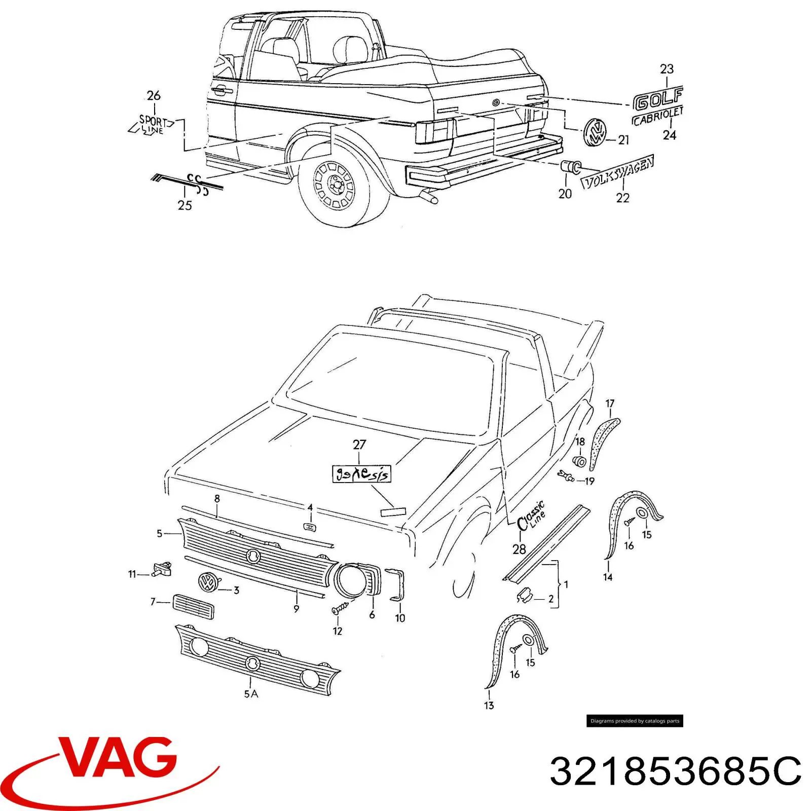 Купити 321853685C VAG 