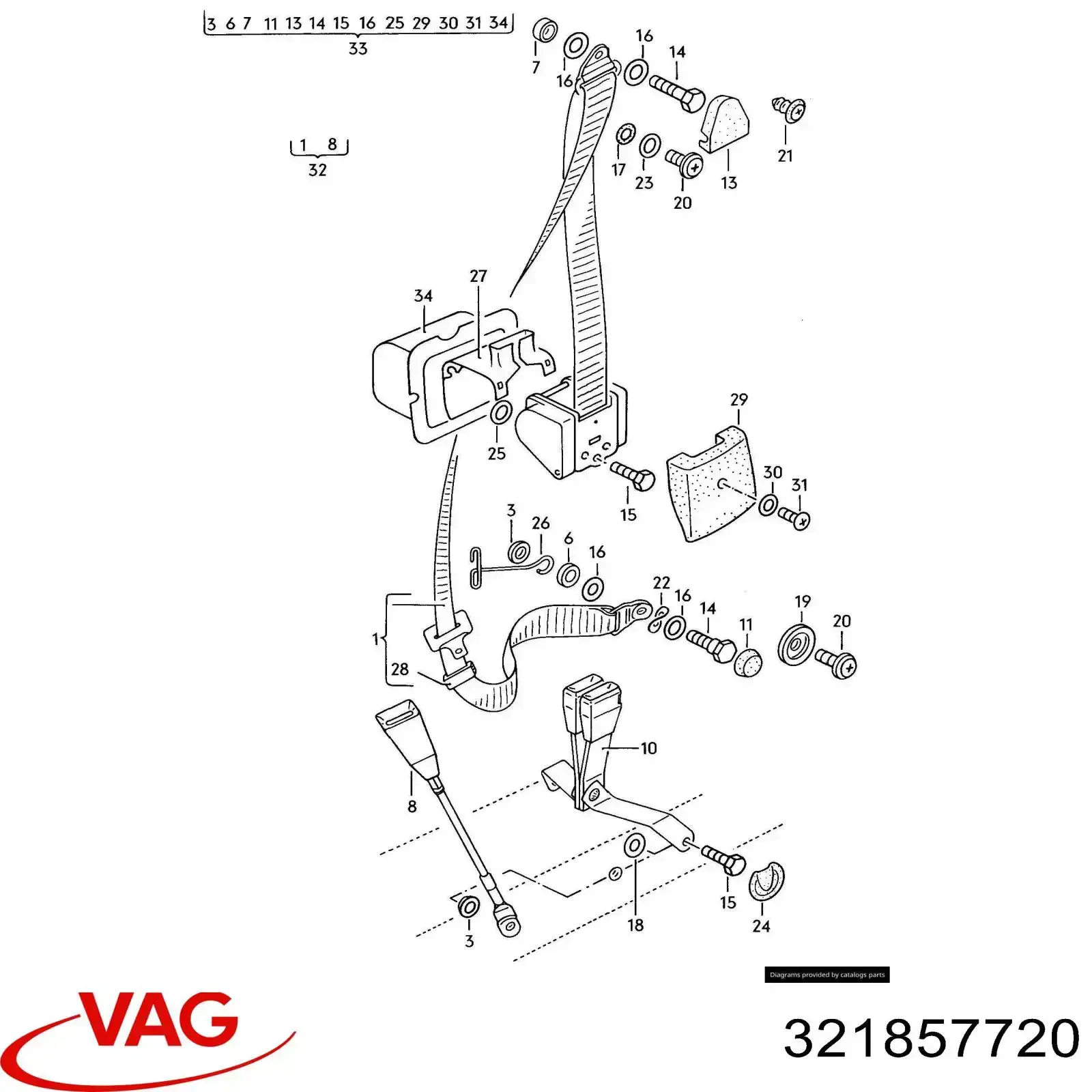  VAG 321857720 ціна, від 3.44 USD