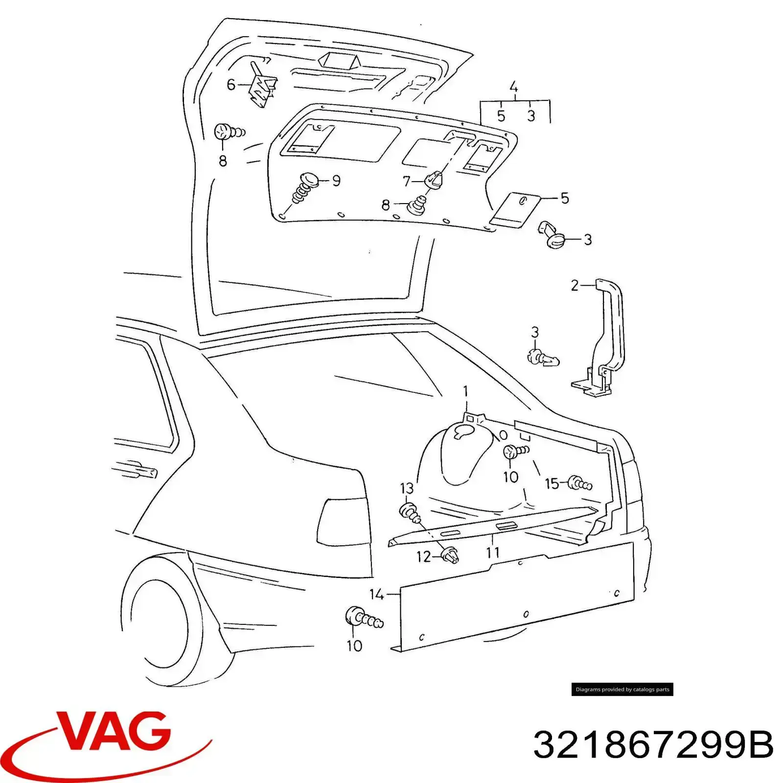  VAG 321867299B ціна, від 0.76 USD