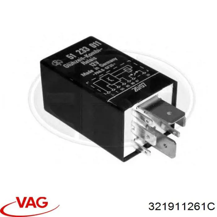 Купити 321911261C VAG Реле свічок накалу