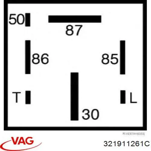 Реле управління VAG 321911261C ціна, від 6.38 USD