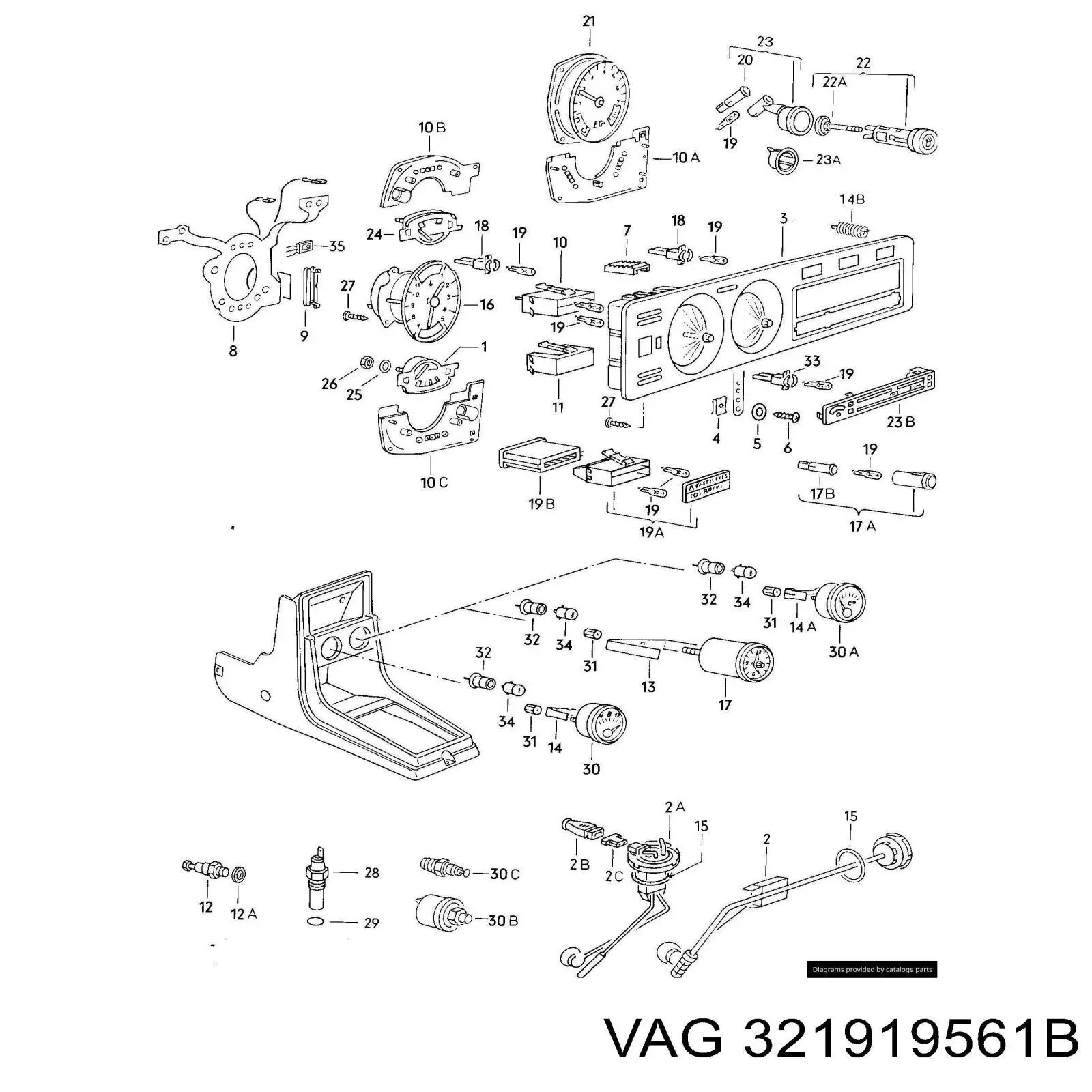 Датчик тиску масла 321919561B VAG