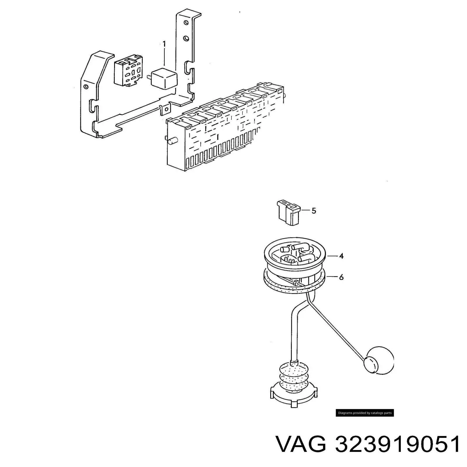 Датчик покажчика рівня палива VAG 323919051 ціна, від 62.08 USD