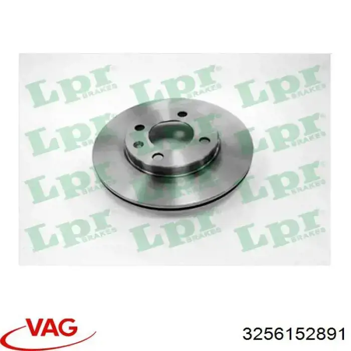 Диск гальмівний передній VAG 3256152891