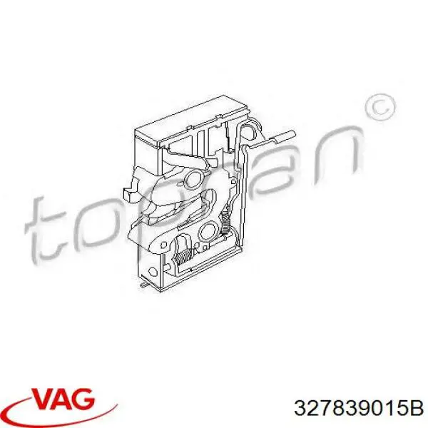 Замок задньої двері, лівої 327839015B VAG