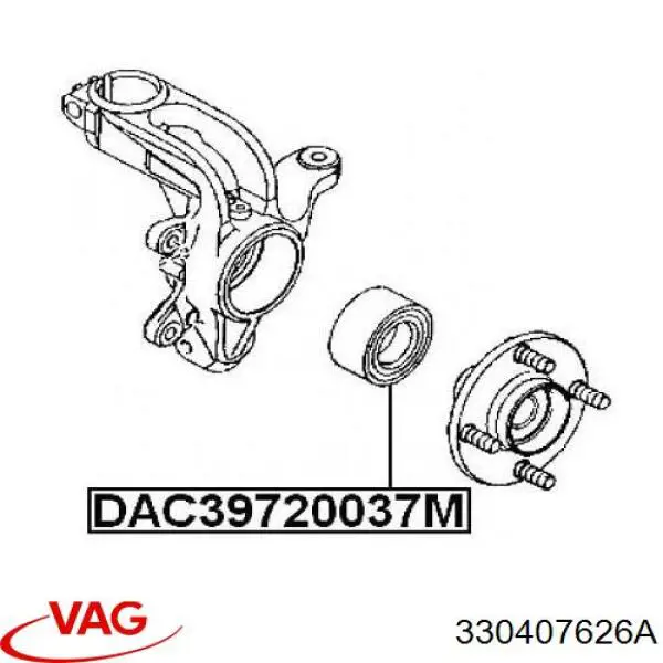 Купити 330407626A VAG Підшипник ступиці передньої