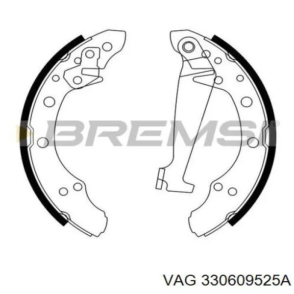 Колодки гальмові задні, барабанні 330609525A VAG