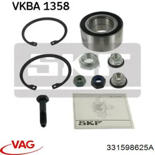 Купити 331598625A VAG Підшипник задньої ступиці