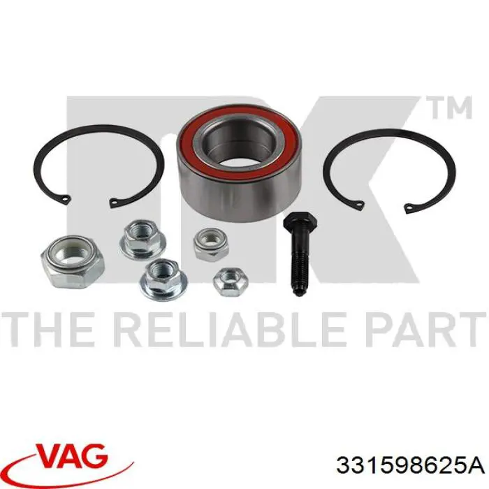 Підшипник маточини задньої VAG 331598625A ціна, від 11.02 USD